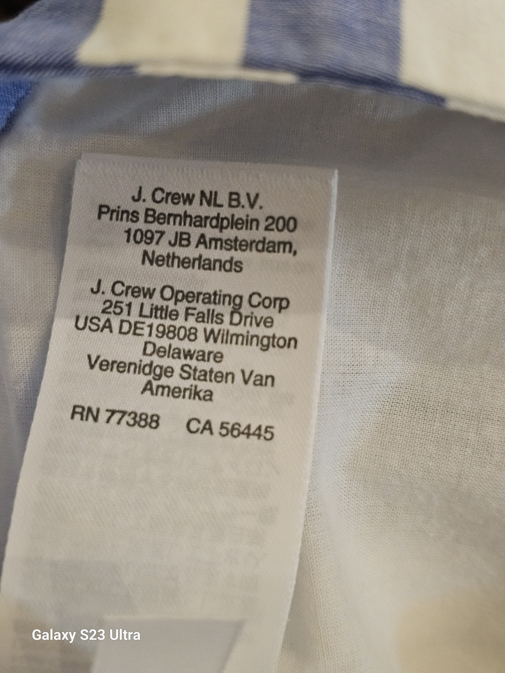 J. Crew Blue and White Striped Tiered Midi Skirt - Picture 5 of 7